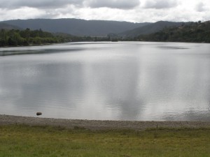 Eildon pondage close to full. March 2014.